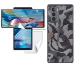 RUMPERS ScreenGuard For lg wing front and inner screen yellow TPU screen ultra thin screen protector SET OFF 1 for (Inner+ Outer) both screen plus one stylish(GORILLA BLACK) back and camera protector