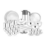 Shri & Sam Nikki Stainless Steel Double Wall Dinner Set 78 pcs