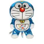 Trixzoom-Balloons-happy birthday combo-1 happy birthday foil balloon,2 doreamon foil balloon,1 blue moon foil,2 silver curtain36 blue and white balloon