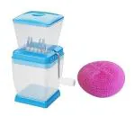 FIRST FRONT Vegetables Plastic Onion Chopper With Kitchen for, 1 Pcs Solid Plastic Bartan Juna & Multicolour, (Pack of 2) l Kitchen Tools l Essential Kitchen Tools l Tools l Kitchen l Utensils l Stainless Steel Tools l Steel Kitchen Tools l Metal Tools