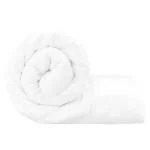 TRIDENT Milky White Comfort Living Comforter, 120 GSM, 100% Polyester, Queen