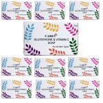 Caret Organic Vitamin C Glutathione Soap For Skin Whitening-Paraben Free (75G)-Pack of 10