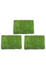GULISTAAN High Density Artificial Grass Carpet ( 37 cm x 57 cm) , Natural Green, Pack of 3