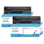 EAIERS 35A Compatible for Hp CB435A Toner Cartridge for HP Laserjet - P1005, P1002, P1003, P1004, P1005, P1006 (Black Pack of 2)