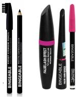 BINGEABLE...ENJOY THE DIFFERENCE Beauty Cream Black Eyebrow Pencil And Eyeliner Mascara (Set Of 2)