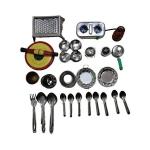 Mt hub Stainless Steel Utensils Kitchen Play Set 3 Years and Above