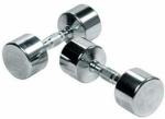 Keyways Silver Steel Fixed Weight Dumbbell 3 Kg - Pack Of 2