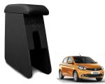 WolkomHome Car Arm Rest Wooden Armrest Black Color with Cushion & Storage Box for Tiago