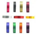 Craft Love Multicolor Satin Ribbon Solid Color Satin Assortment 11 Colors (Pack Of 11)