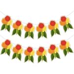 Festiko Flower Leaf Banner, Festivals, House Hold Functions, Haldi Function, Ceremonies, Floral Leaf Design Banner, Puja Decoration Banner, Party Decoration Supplies