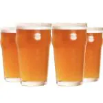 Sipologie Imperial Pint Beer Glass 570ml, Set of 4 - Classic British Style