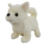 Hamleys Movers and Shakers Chihuahua Plush Soft Dog Toy (White), 3Y+