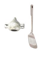 Urban buy Aluminium Gujiya Mould With Stainless Steel Cooking Kitchen Spoons Egg Palta and Multicolour, Pack of 2