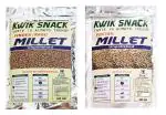Kwik Snack Combo Pack of 2 - Finger & Foxtail Millets Unpolished Pouch (400 GM Each) 2 x 400 GM = 800 GM