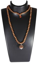 Shivoham 3 Mukhi Guru Mani Bead With Silver Cap