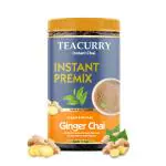 TEACURRY Ginger Instant Tea Premix (140 Grams) - Instant Ginger Chai | Perfect for Work, Travel, Home | Adrak Chai - Manual and for all Vending Machines | Ready to use Milk Tea