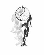 DREAM CATCHER Handicraft Black and White Alloy Steel Dream Catcher