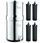RAMA Gravity Water Filter, 24 Litre Storage with 4 Nos Of Carbon Candles and Stainless Steel Tap
