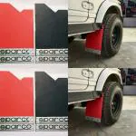 GMJ AUTOPARTS & ACCESSORIES-Maruti Gypsy Modified MUD Flaps Set of 4 PC ( Black Colour ONLY )