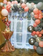 Special you Gray and Pink Theme Birthday Decoration Kit for Girls and Boys Party Decor- 71pcs