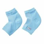 Dr Foot Silicone Gel Heel Socks Silicone Gel Moisturizer Heel Sleeves To Smooth & Soften Rough Cracked Heels & Dry Feet Or Irritated Heels For Men & Women Free Size 1 Pair