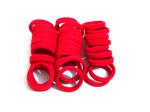 Kalaneet 30pcs Red rubber band to tie hair and pony