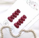 AMOK STORE 12 pcs artificial nails/press on nails with glue and mini filer