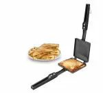 ZOOM STAR Black Stainless Steel Non-Stick Induction Gas Sandwich Toaster