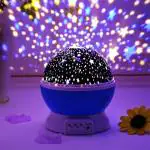 RONTENO Star Master 360 Degree Rotating Moon Night Light|Kids Room Night Bulb -( 1pc,Assorted Color)