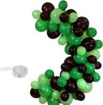 RG Accessories Black, Green Solid Hulk Theme Birthday Party Decorations (Pack Of 89)