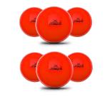 Jaspo Orange T 20 PVC Junior Cricket Soft Balls For Street Beach ,Pack of 6