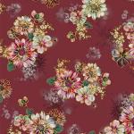 ORNER Floral Design Wallpaper|Wallpaper for Wall décor| Wallpaper for Bedroom, Offices, Living Room (56 Sq Ft.1 Roll) (Maroon) Cartier_ALC218