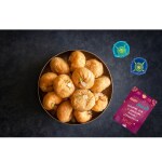 KESAR Diwali Special Healthy and Delicious Desi Ghee Balushahi (Badusha) Sweet (400 Gram) Sweet Box with 2 Diya Traditional Indian Mithai