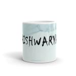 Rish Aishwarya Printed Sky Blue Ceramic Coffee Mug, 350 Ml