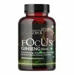 Ziist FOCUS GINSENG Blend Panax Ginseng Dietary Supplement -Stress and Mood Support- 90 Capsules