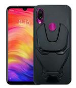 Lejaao Xiaomi Redmi Y3 Avenger Iron Man Logo Black Polycarbonate, Thermoplastic Polyurethane Mobile Back Cover (16 x 7.5 x 0.9 cm)