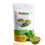 See Inside TruSwag Green Spinach Leaf Powder for Natural and Dehydrated - 100gm