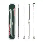 Mapperz Blackhead Acne Removal Needle Kit 4 Pcs Cleaning Tool Blemish Pimple Comedone for Women/Men