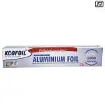 KCOFOIL Aluminium Foil 1Kg Gross| 1000 deliwrap| 18micron| Food Wrapping, Packing, Grilling, Storing and Serving| Pack of 1