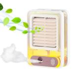 HOME TRADE CO. Cooler Fan Misting Fan, 3 Speed Wind, Desktop Humidifier with Water Tank, Portable Personal Mister Spray Water Mist Fan for Travel, Office, Indoor & Outdoor 10