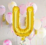 AMFIN 16 Inch Gold Letter Balloons Alphabet Foil Balloons for Birthday, Wedding, Graduation, Bachlorette, Bridal Shower, Party Decorations Supplies