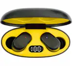 T 18 AIRDOPES TRUE WIRELESS EARBUDS EARPHONE GAMING EARBUDS SENSITIVITY 103+ dB WORKING RANG 10 METER BATTERY BACKUP 30 HOURS MUSIC PLAYTIME 25 HOUSE ( NON STOP MUSIC PLAY TIME 15 HOURS ) ALL SMART PHONE SUPPORT