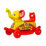 Maanit Baby Elephant Rider for Kids 1-5 Years Rideons & Wagons Non Battery Operated Ride On  (Red,yellow)