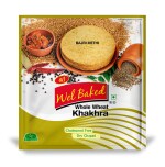 Wel Baked Whole Wheat Khakhra - Bajri Methi | Cholesterol Free Dry Chapati | Ready To Eat - Roasted - Gujarati Snacks | Vacuum Packed (Pack of 7)