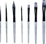 Arora Luxuriance Edition Black and Silver Brush Set pack of 7