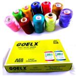 Craftlove Multicolor Silk Thread (Pack Of 10)