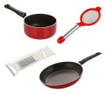 NIRLON Non Stick Aluminium Cookware Set (Pack of 4)
