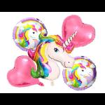 Sv Traders Big Size Magical Unicorn Balloon Bouquet