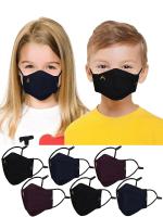 Cenwell 6 Pcs Kids 3D Mask for School, 6 Layer, Reusable, Washable, Breathable Stylish Face Mask