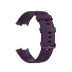 LIDDU Silicone Smart Watch Strap for Fitbit Charge 4, 3 and 3 SE (Purple) - 160 to 215 mm